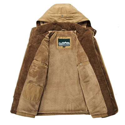 Heren Winterjas met Fleece Voering – Warm, Weerbestendig & Duurzaam