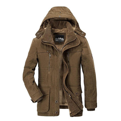 Heren Winterjas met Fleece Voering – Warm, Weerbestendig & Duurzaam
