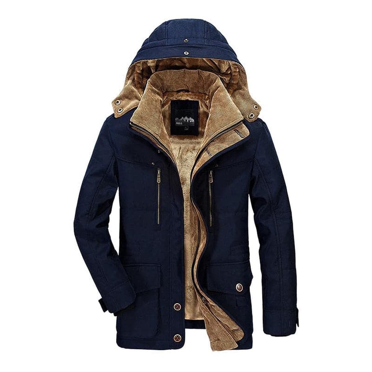 Heren Winterjas met Fleece Voering – Warm, Weerbestendig & Duurzaam