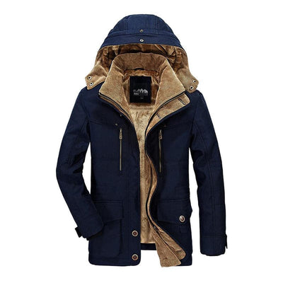 Heren Winterjas met Fleece Voering – Warm, Weerbestendig & Duurzaam