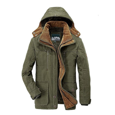 Heren Winterjas met Fleece Voering – Warm, Weerbestendig & Duurzaam