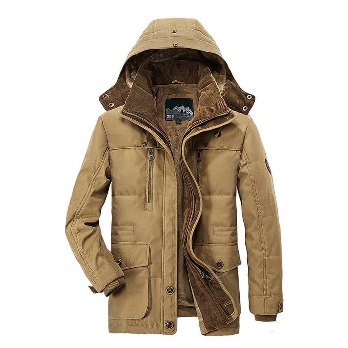 Heren Winterjas met Fleece Voering – Warm, Weerbestendig & Duurzaam