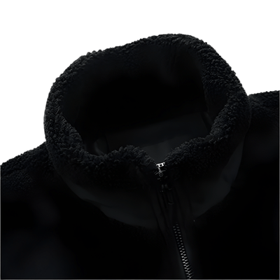 Heren Fleece Jas met Rits en Verstevigde Details – Warm & Duurzaam