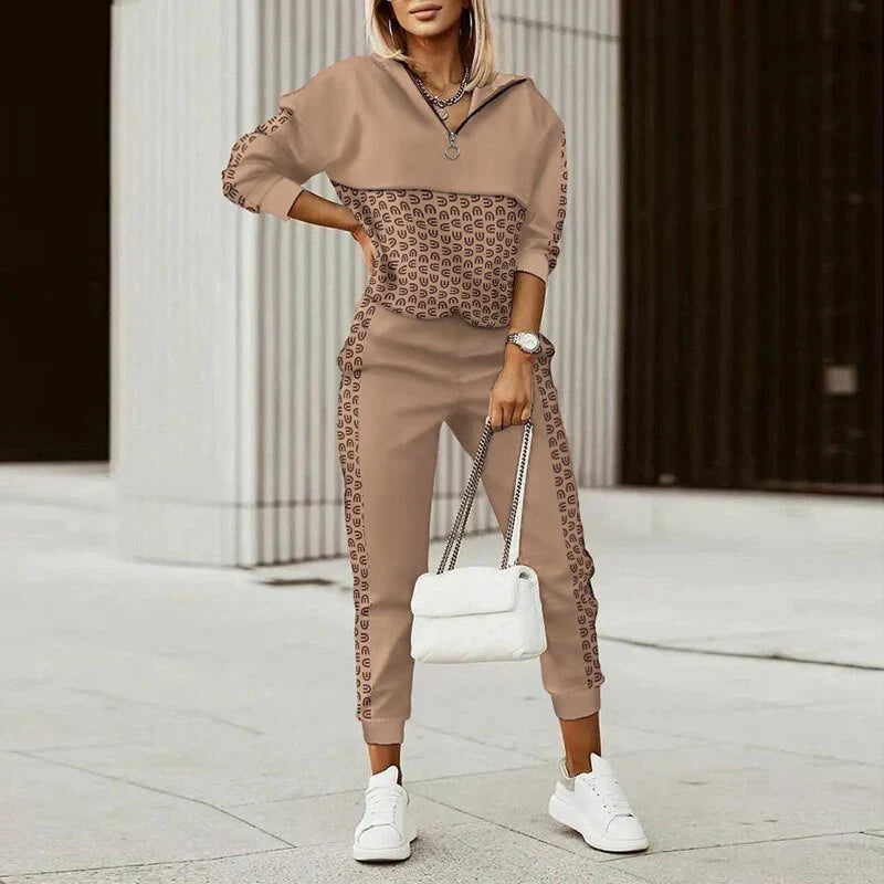 Dames Hoodie & Joggingbroek Set – Twee-Delig Athleisure Comfort