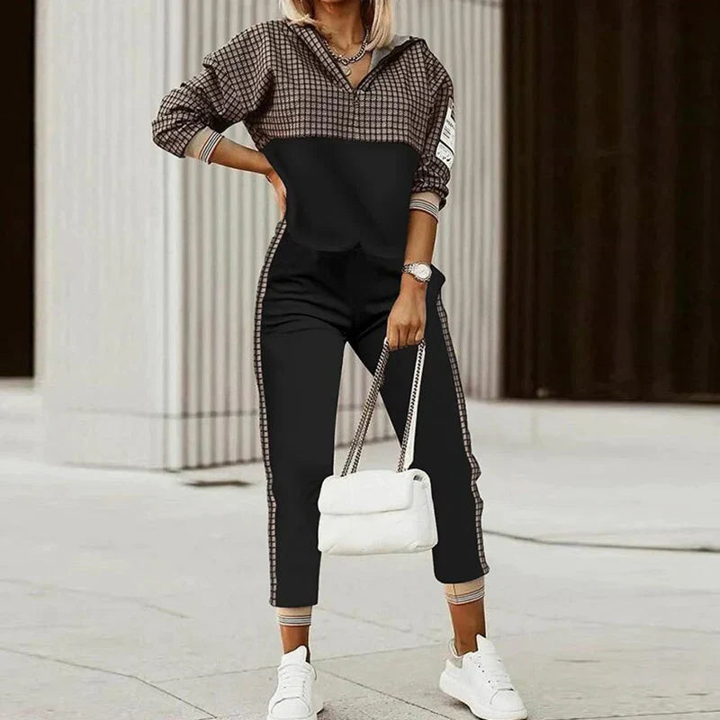 Dames Hoodie & Joggingbroek Set – Twee-Delig Athleisure Comfort