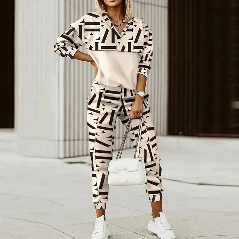 Dames Hoodie & Joggingbroek Set – Twee-Delig Athleisure Comfort