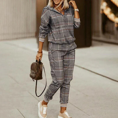Dames Hoodie & Joggingbroek Set – Twee-Delig Athleisure Comfort
