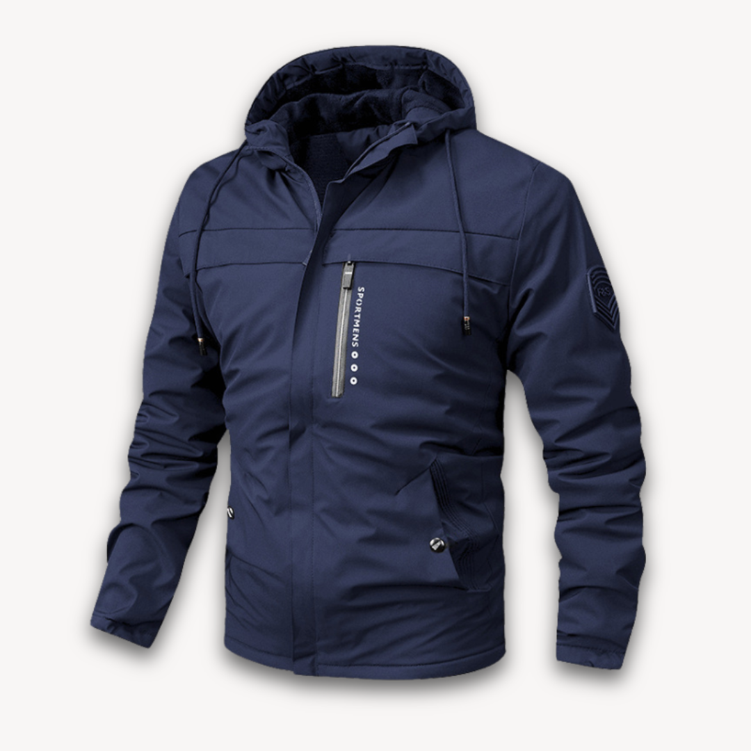 Heren Waterdichte Jas met Capuchon – Lichtgewicht Outdoor Jack