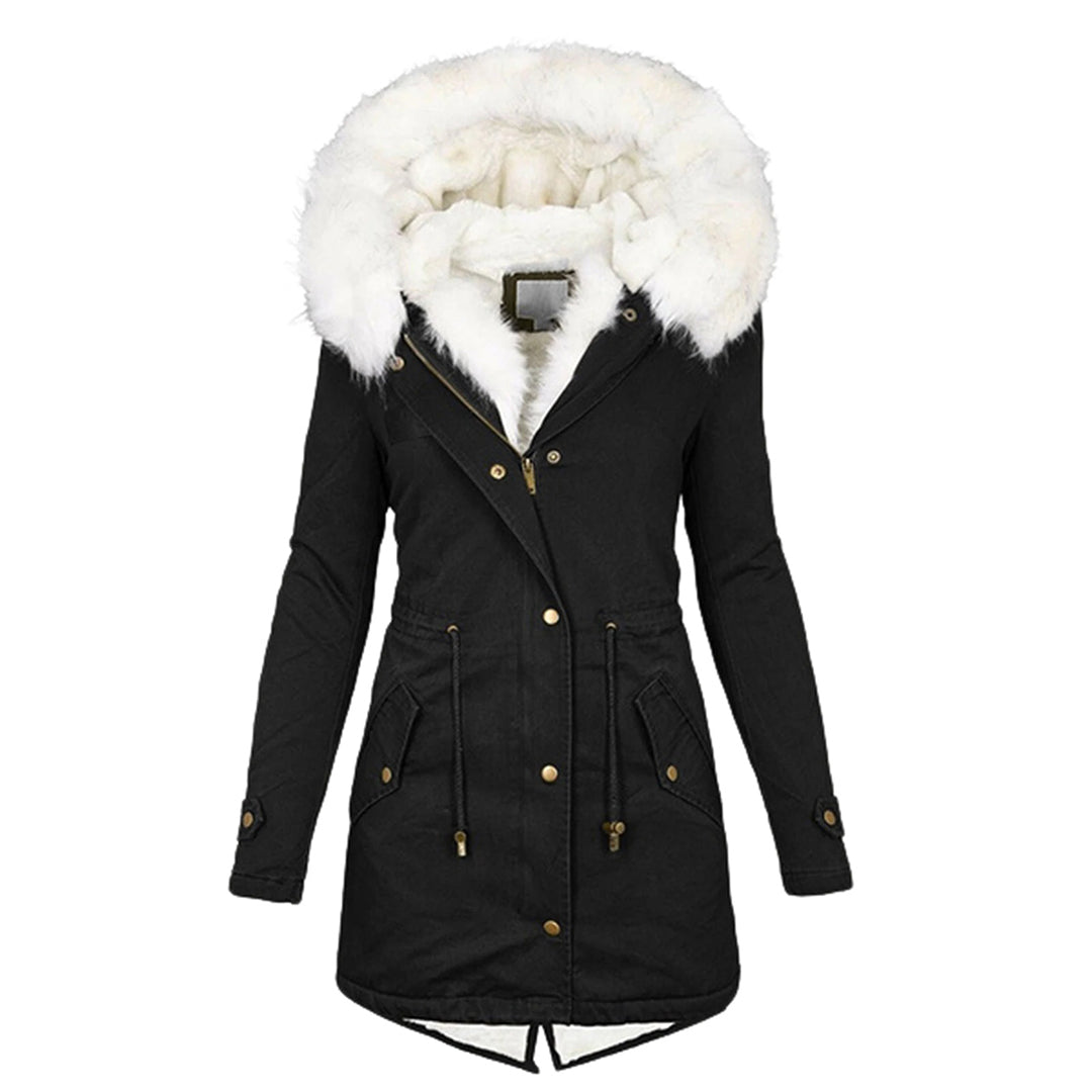 Dames Winterjas met Capuchon – Warm Gevoerd & Elegant Design