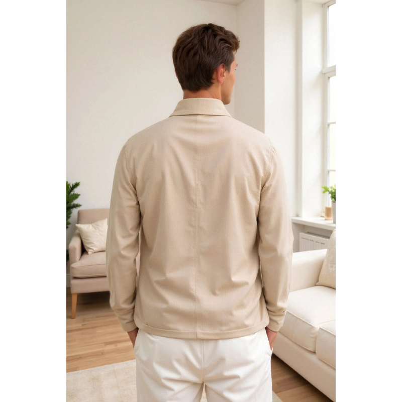 Teun Casual Pakjack met Colbertkraag