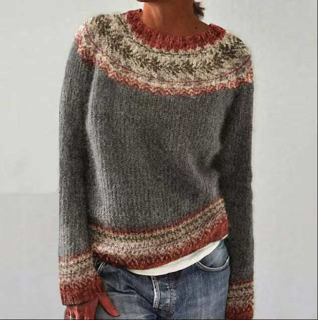 Elara – Vintage Gebreide Lente Trui