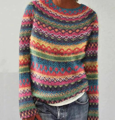 Elara – Vintage Gebreide Lente Trui