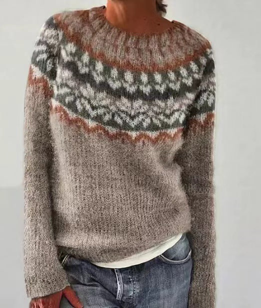 Elara – Vintage Gebreide Lente Trui