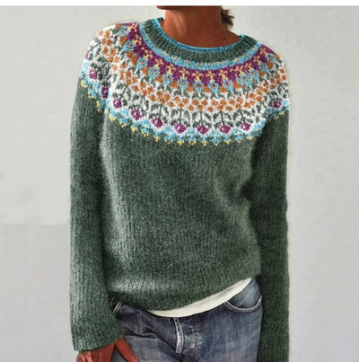 Elara – Vintage Gebreide Lente Trui