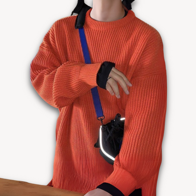 Heren Gebreide Trui – Oversized Winter Pullover