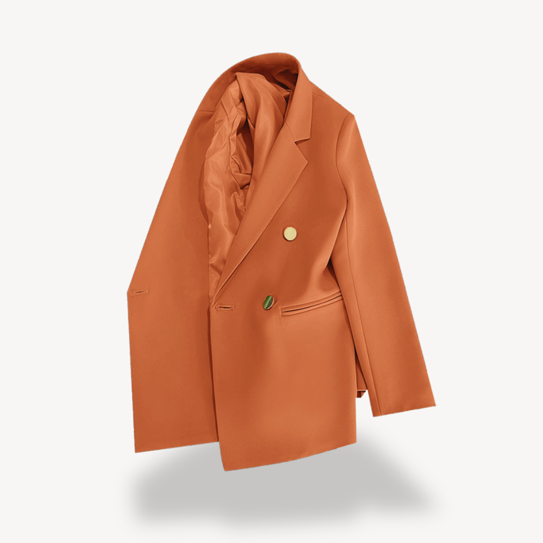Dames Double-Breasted Blazer – Elegante Formele Jas