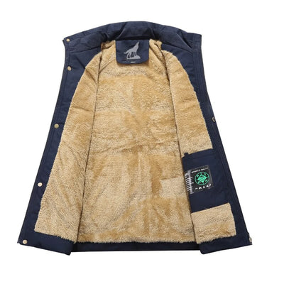 Heren Winterparka met Afneembare Capuchon – Warm & Stijlvol