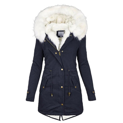 LOUISE – Lange Winterjas Dames met Capuchon