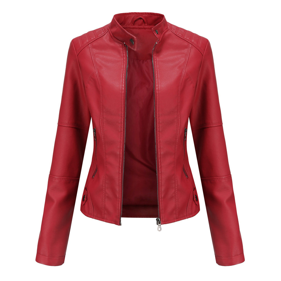 Getailleerde Leren Dames Jas – Tijdloos & Elegant