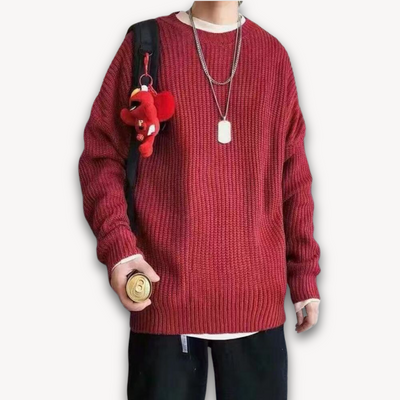 Heren Gebreide Trui – Oversized Winter Pullover