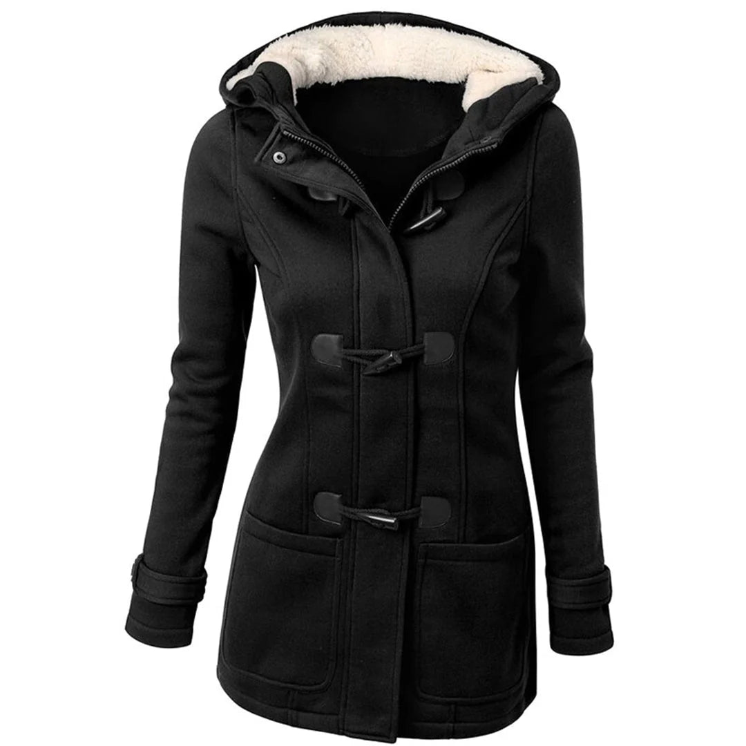 SAMANTHA – Lange Winterjas Dames met Capuchon