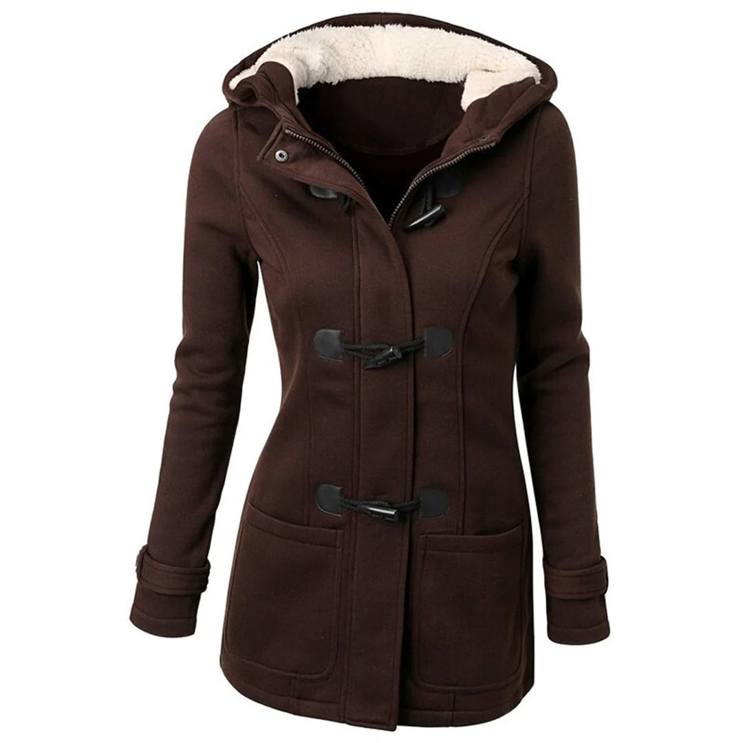 SAMANTHA – Lange Winterjas Dames met Capuchon