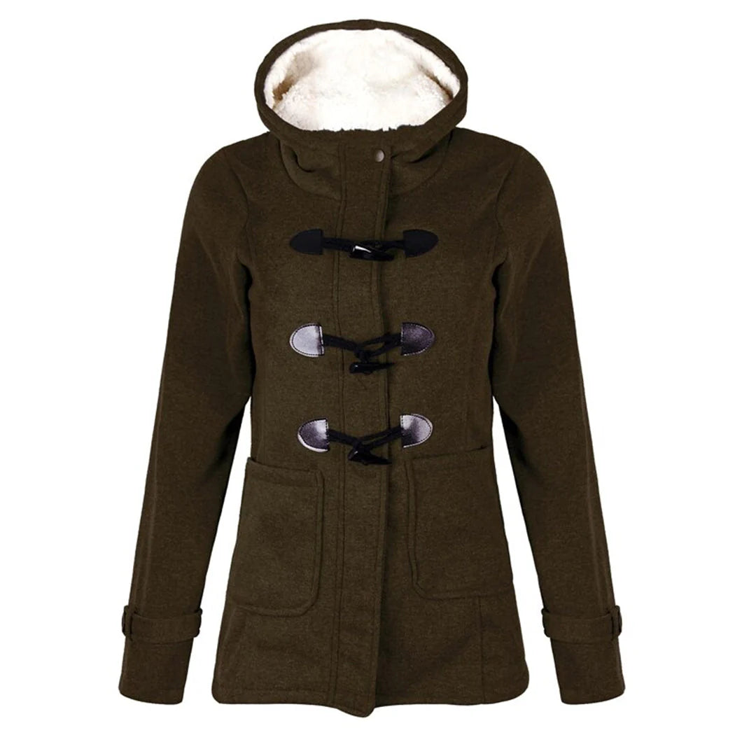 SAMANTHA – Lange Winterjas Dames met Capuchon