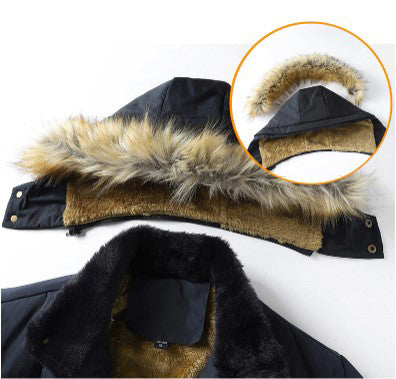 Heren Winterparka met Afneembare Capuchon – Warm & Stijlvol