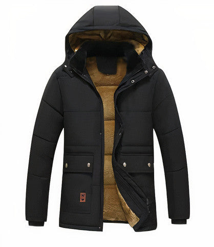 Heren Winterparka met Afneembare Capuchon – Warm & Stijlvol