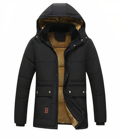 Heren Winterparka met Afneembare Capuchon – Warm & Stijlvol