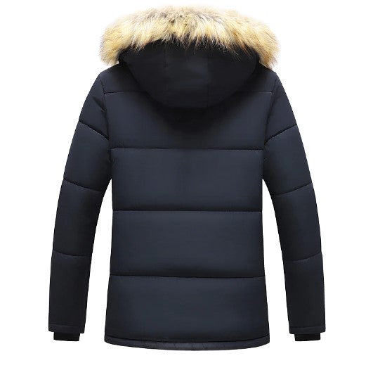 Heren Winterparka met Afneembare Capuchon – Warm & Stijlvol