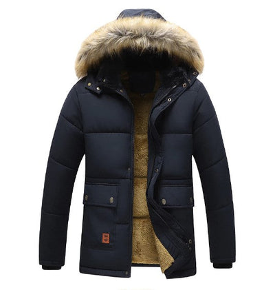 Heren Winterparka met Afneembare Capuchon – Warm & Stijlvol