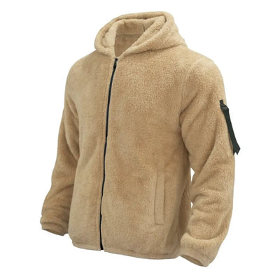 Patrick Sportieve Fleece Jas met Capuchon
