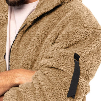Patrick Sportieve Fleece Jas met Capuchon