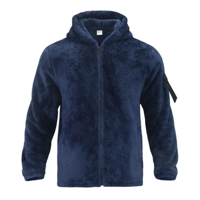 Patrick Sportieve Fleece Jas met Capuchon