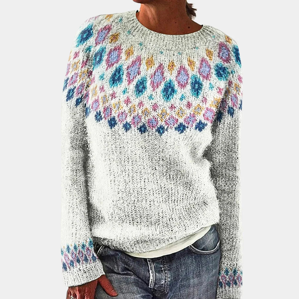Alpina Wol Print Sweater