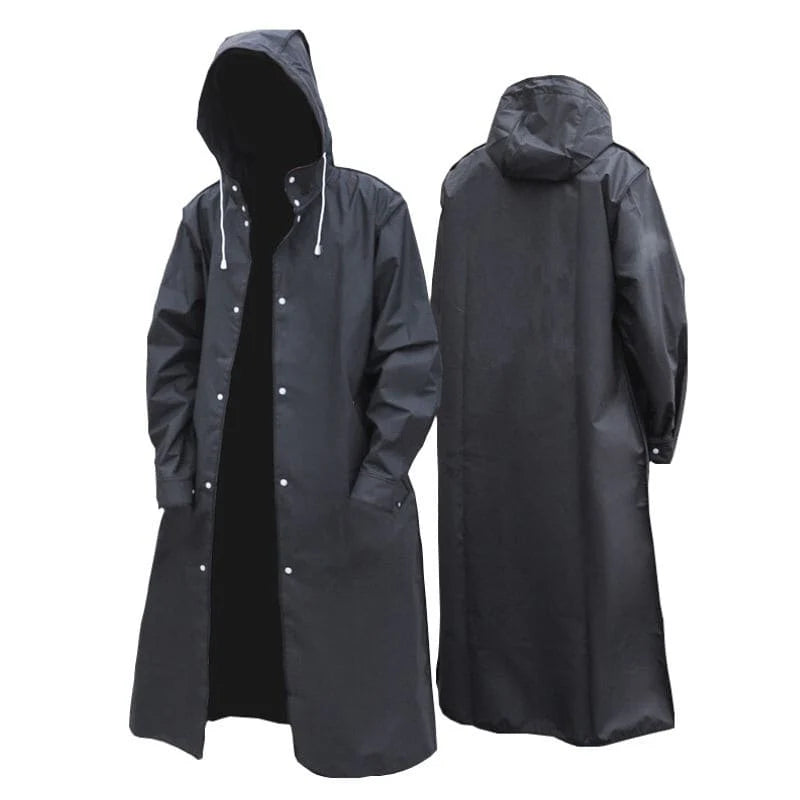 Dienter Lange Regenjas met Capuchon