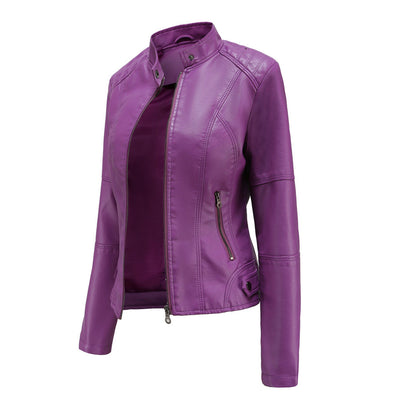 Getailleerde Leren Dames Jas – Tijdloos & Elegant