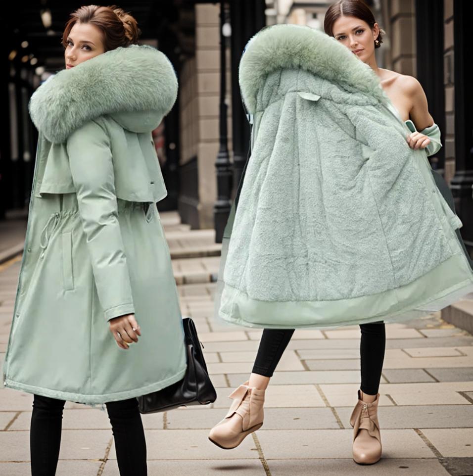 Dames Winter Parka – Waterdicht met Voering en Luxe Capuchon