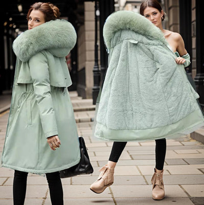Dames Winter Parka – Waterdicht met Voering en Luxe Capuchon