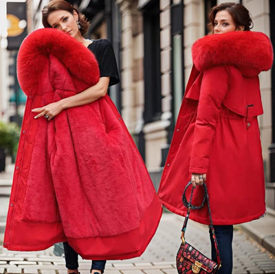 Dames Winter Parka – Waterdicht met Voering en Luxe Capuchon