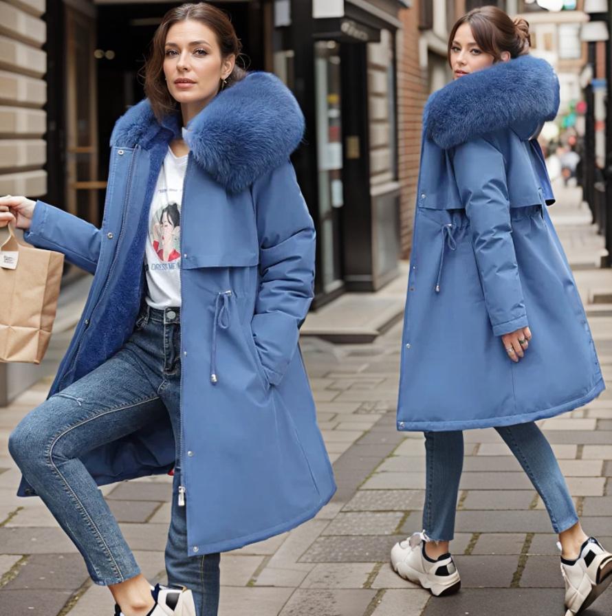 Dames Winter Parka – Waterdicht met Voering en Luxe Capuchon