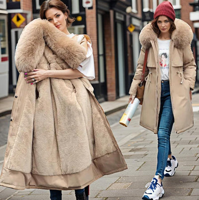 Dames Winter Parka – Waterdicht met Voering en Luxe Capuchon