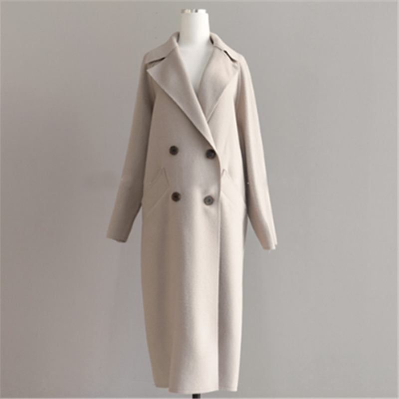 Dames Lange Mantel – Elegante Winterjas in Tijdloos Design