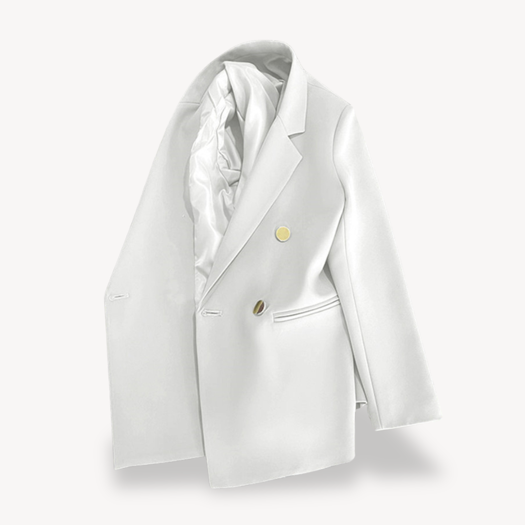 Dames Double-Breasted Blazer – Elegante Formele Jas
