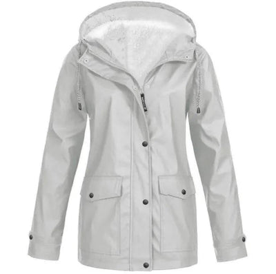 Dames Outdoor Jas met Capuchon – Waterdicht, Winddicht & Fleece Gevoerd