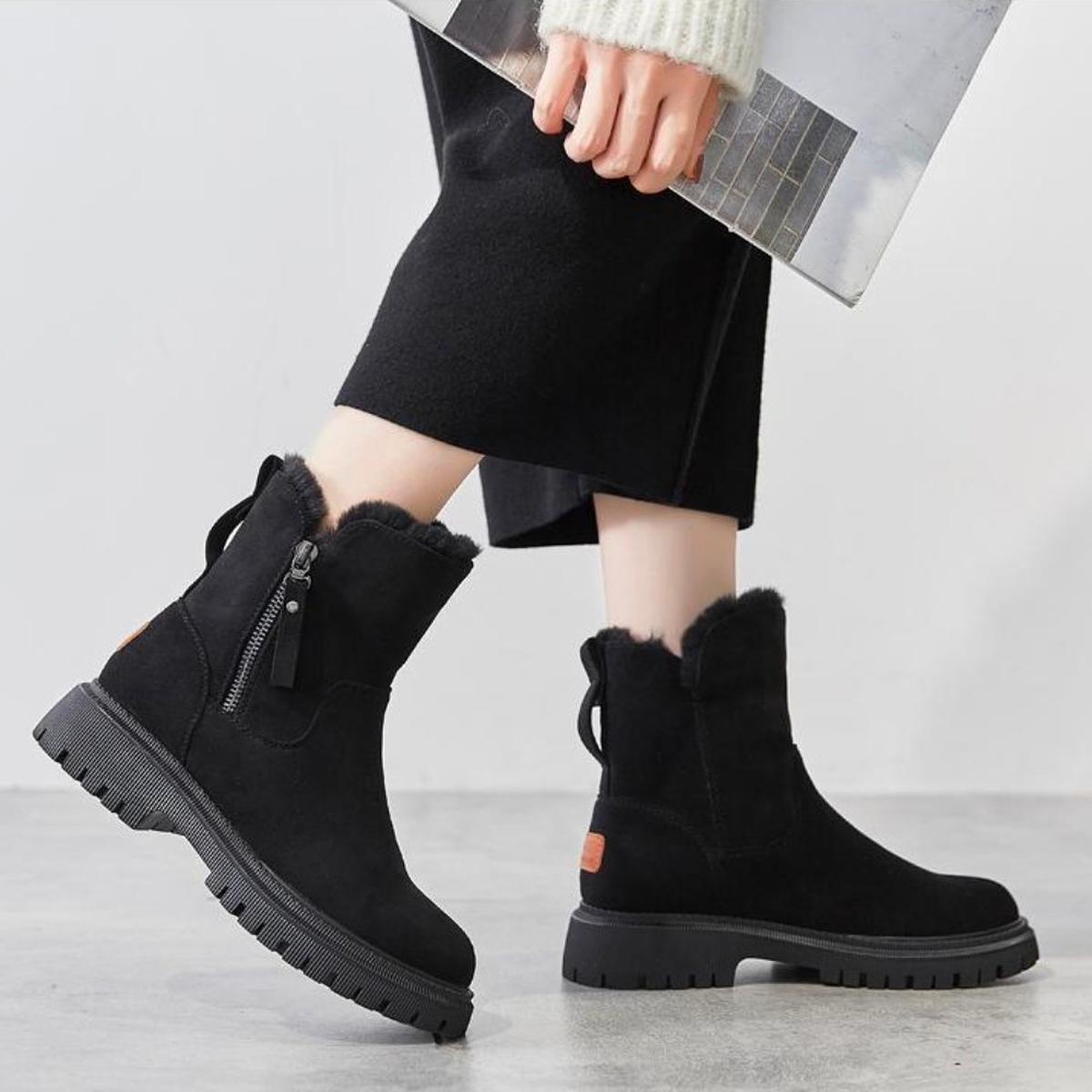 Dames Waterdichte Winterlaarzen – Warm & Anti-Slip Zool