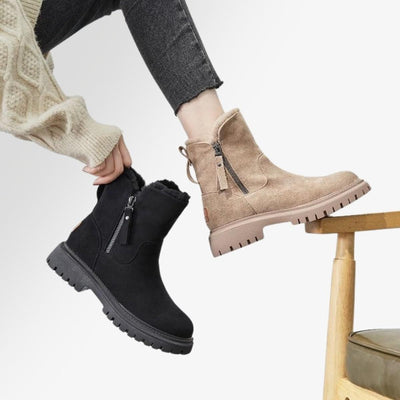 Dames Waterdichte Winterlaarzen – Warm & Anti-Slip Zool