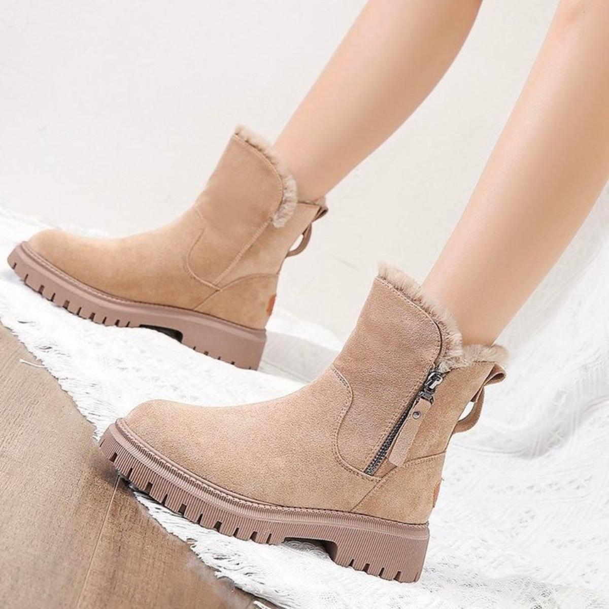 Dames Waterdichte Winterlaarzen – Warm & Anti-Slip Zool