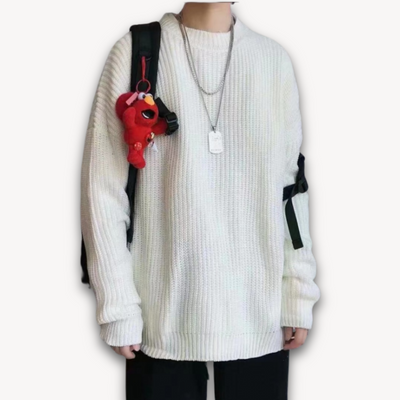 Heren Gebreide Trui – Oversized Winter Pullover